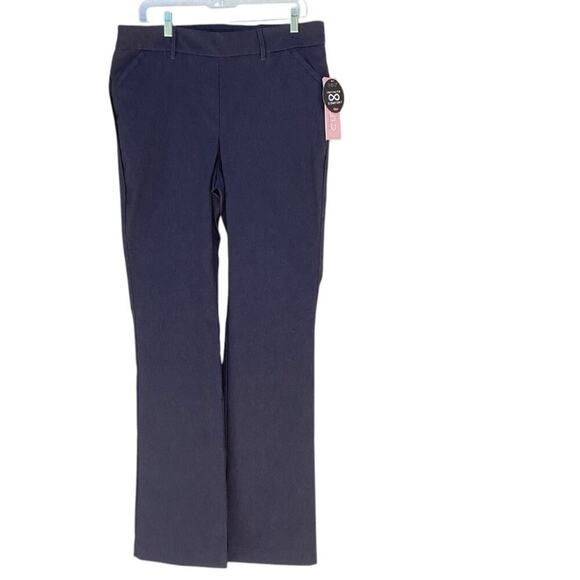 NWT Rekucci Curvy Pull-on Barely Bootcut Classic Pant Indigo Plus Size 14W Tall - Picture 1 of 9